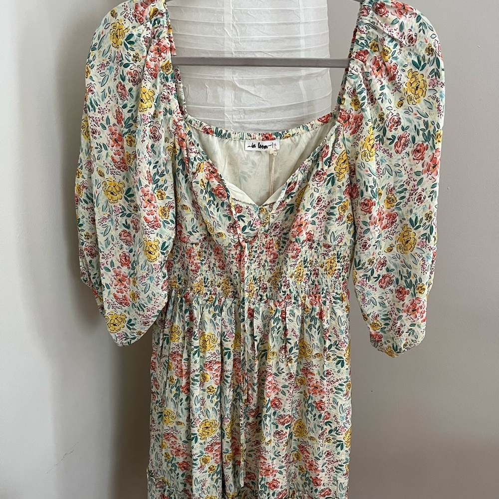 Baltic Born/In Bloom Floral Ruffle Elastic Dress
